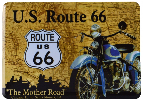 Nostalgic Art Blechpostkarte Route66 The Mother Road
